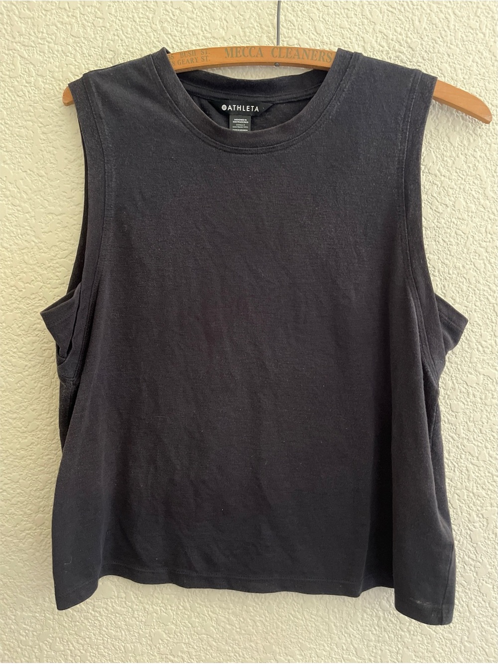 Athleta Black Muscle Tank Top Women’s Size Small